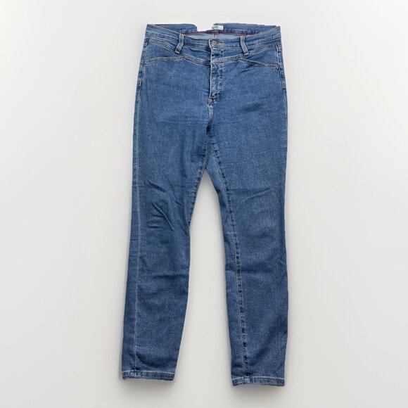 Y2K Tommy Jeans High Rise Curve Legging Light Blue Skinny Denim Womens Size 8 - Picture 1 of 13
